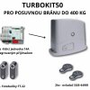 TURBOKIT50 pro posuvné brány do 400 kg, 1x SC-52 230V, 300W, 400N, 1x CT-102, 1x RX4, 1 pár FT- 22, 2x SUB-44R